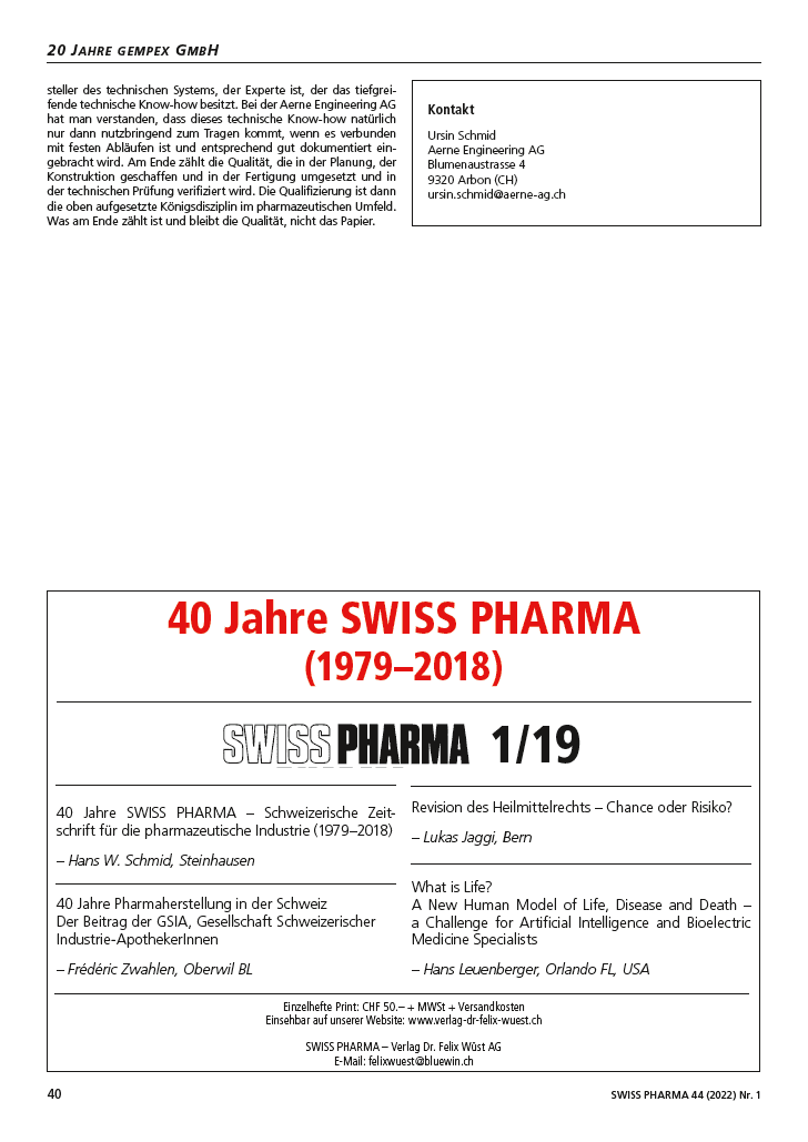 Ein Bericht von der Swisspharma